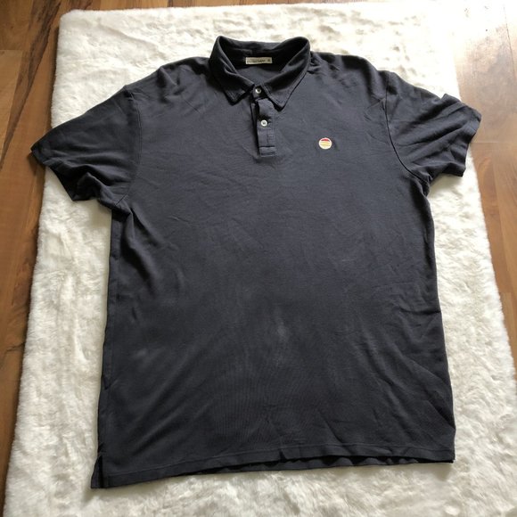 Marine layer Pique active Polo Shirt men's size medium - Picture 2 of 10